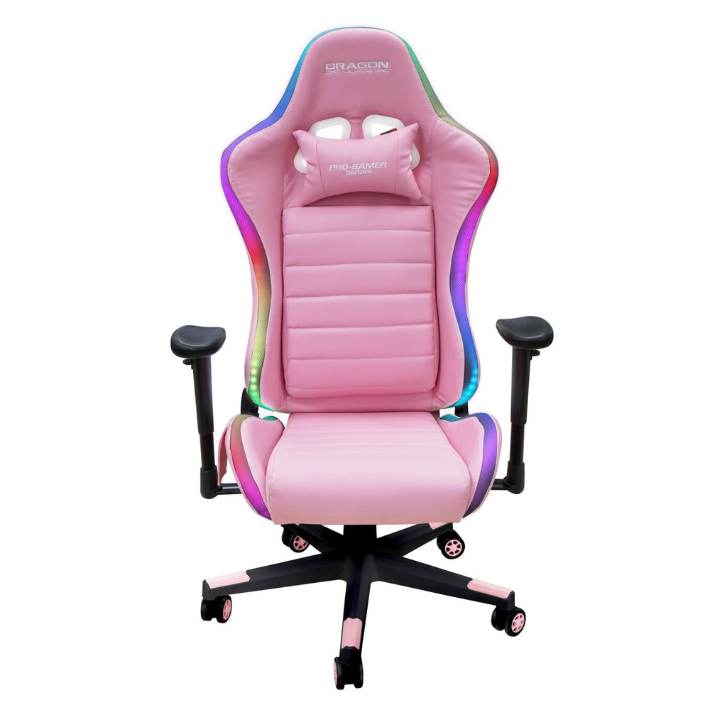 DRAGONWAR RGB LIGHTING EFFECT GAMING CHAIR (GC-015-PINK)