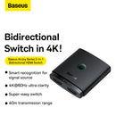 Baseus AirJoy Series 2-in-1 Bidirectional HDMI Switch (Cluster Black) (B01331105111-00)
