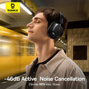 Baseus Bowie H1s Noise-Cancellation Wireless Headphone (Cluster Black) (A00075301113-00)