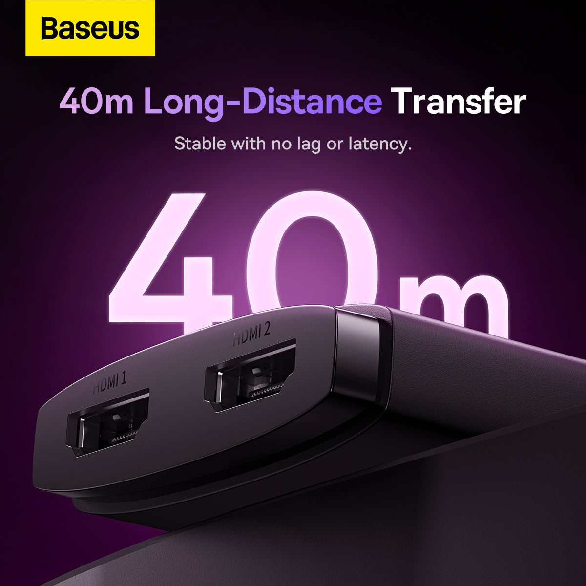 Baseus AirJoy Series 2-in-1 Bidirectional HDMI Switch (Cluster Black) (B01331105111-00)