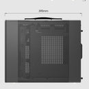 DarkFlash WD200 Wood Edition M-ATX PC Case (Black)