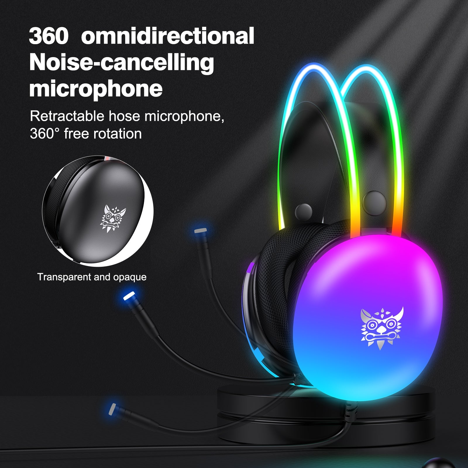Onikuma X25 RGB Professional Gaming Headset with Noise Cancellation Microphone - DataBlitz