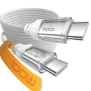 JSAUX Transparent 100W USB-C to USB-C Charging Cable 6.6ft 1-Pack (White) (CC0057)