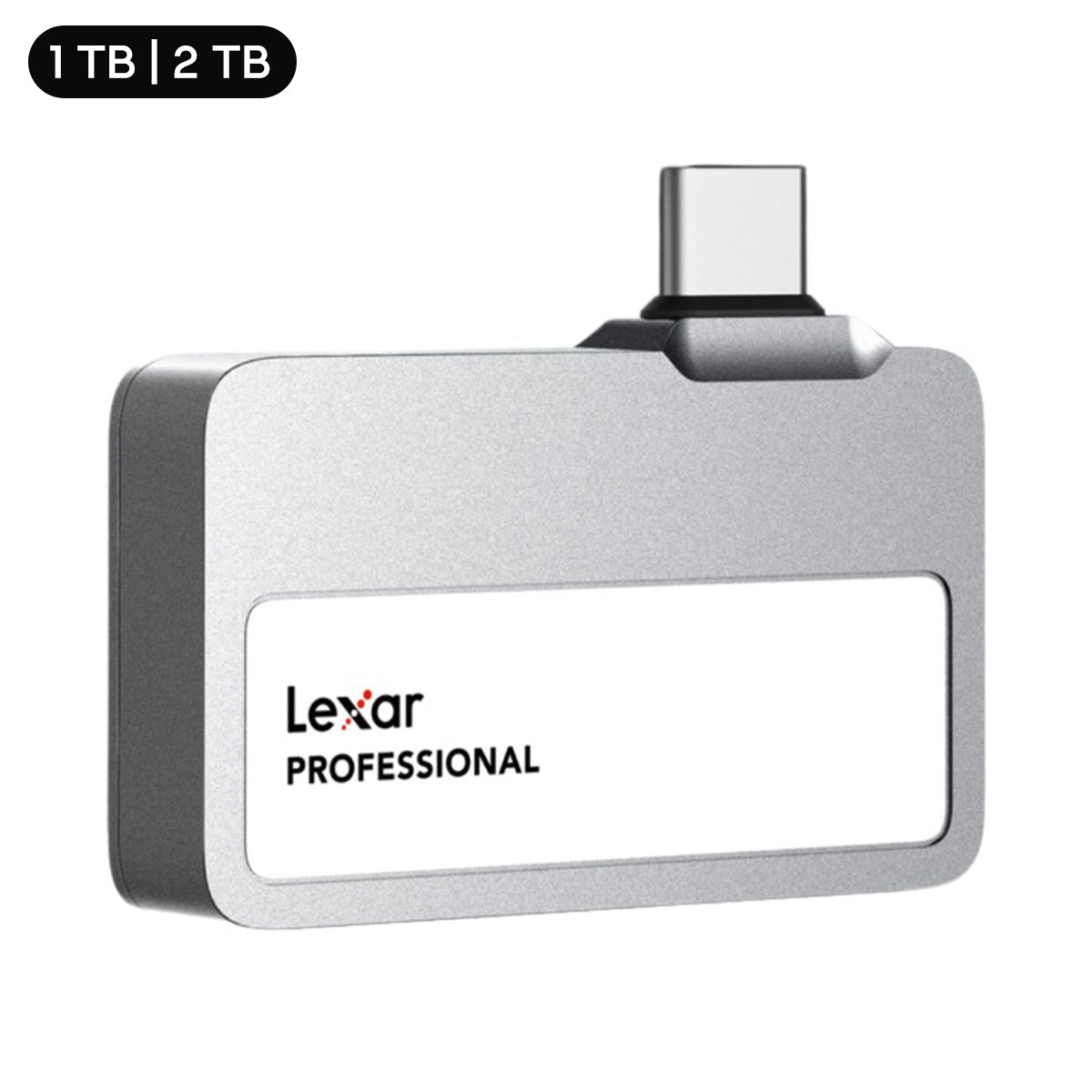 Lexar SL400 Professional Go USB 3.2 Gen 2 1050MB/s Read Type-C Portable SSD (Silver) (1TB, 2TB)