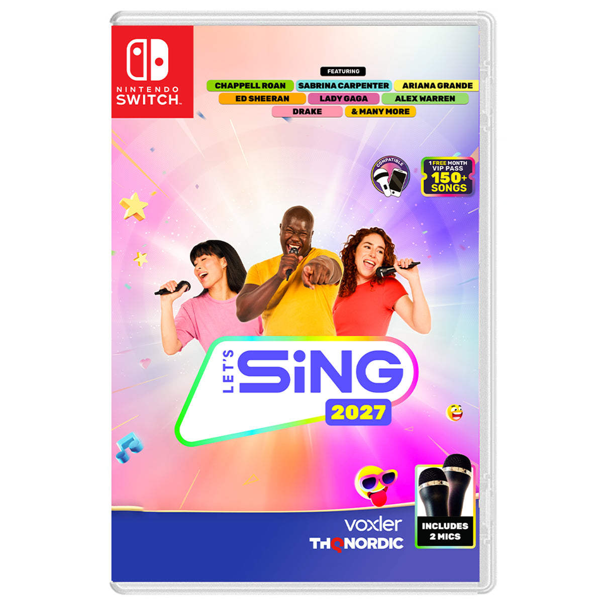 Nintendo Switch Lets Sing 2027 2 Mic Bundle