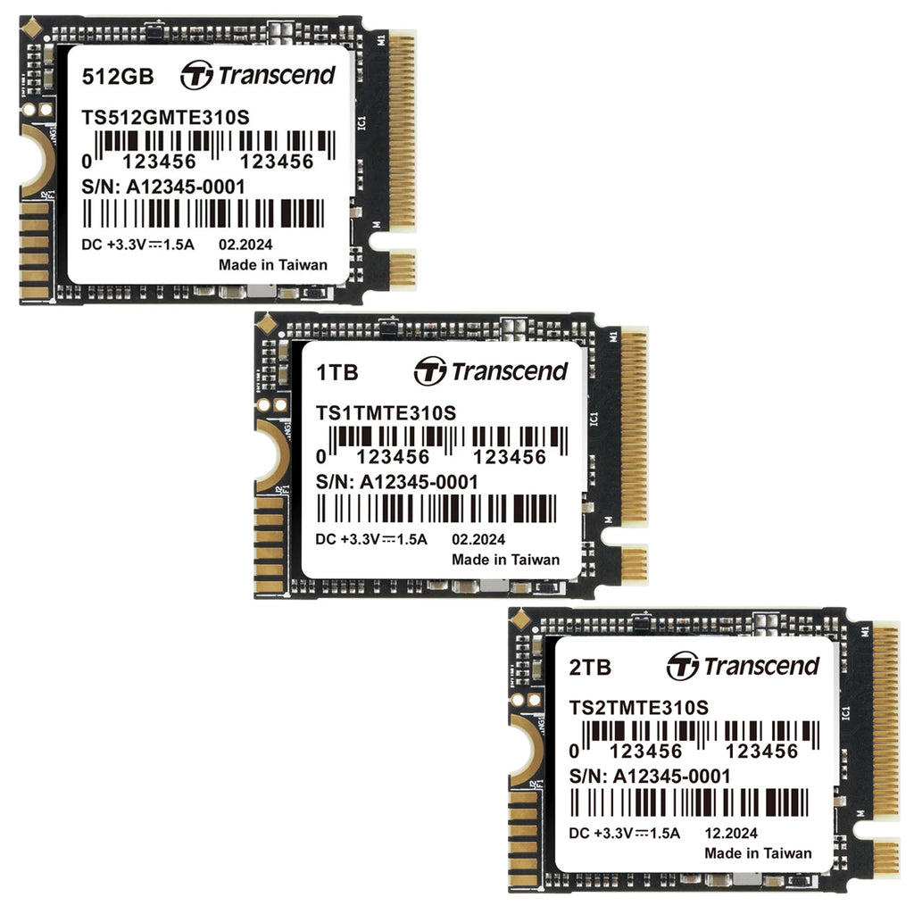 Transcend 310S 2230 PCIe Gen4 x4 Internal SSD (512GB, 1TB, 2TB), (TS512GMTE310S, TS1TMTE310S, TS2TMTE310S)