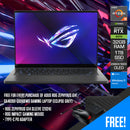 Asus ROG Zephyrus G14 GA403UI-QS066WS Gaming Laptop (Eclipse Grey) | 14" 3K (2880x1800) OLED 120Hz | R9-8945HS |32GB RAM | 1TB SSD | RTX 4070 | Windows 11 Home | ROG Zephyrus G14 Sleeve (2024) | ROG Impact Gaming Mouse | Type-C PD Adapter