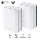 Asus ZenWiFi BT8 WiFi7 Tri-Band BE1400 AiMesh Extendable Router (2-Pack)