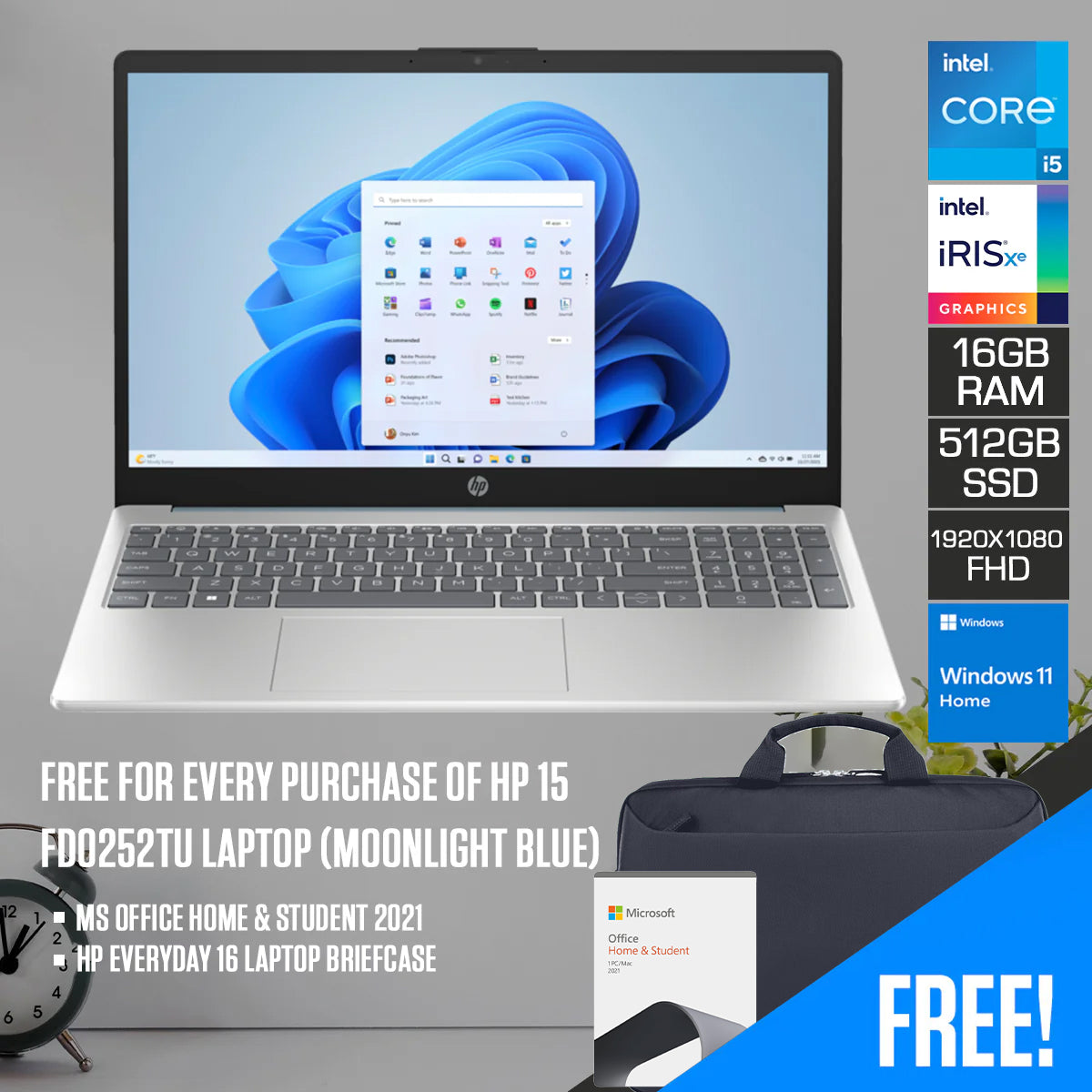 HP 15-FD0252TU Laptop (Moonlight Blue)