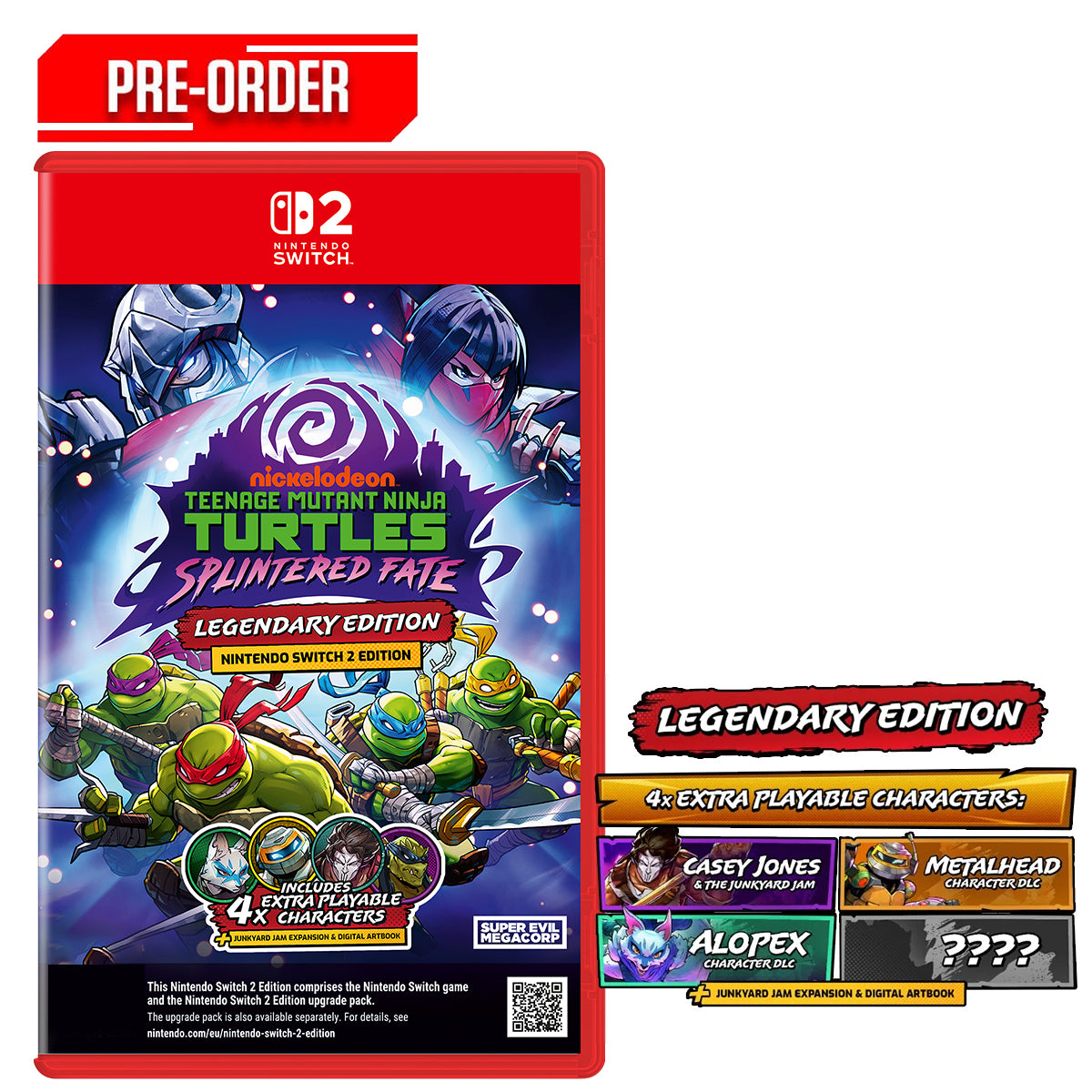 Nintendo Switch 2 Teenage Mutant Ninja Turtles Splintered Fate Legendary Edition