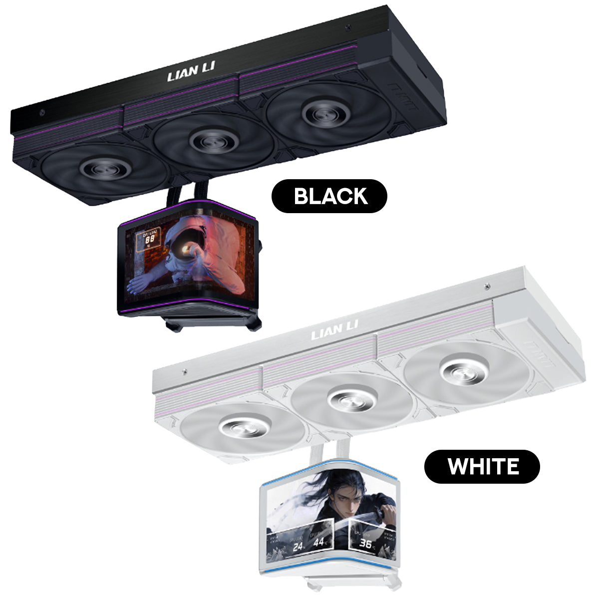 Lian Li Hydroshift 2 OLED Curved 360P AIO Liquid CPU Cooler