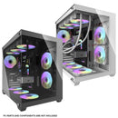 DarkFlash C285P V2 Tempered Glass Side Panel Dual Chamber Luxury ATX PC Case