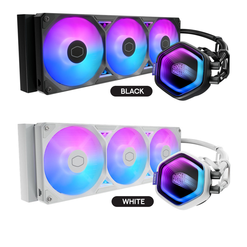 Cooler Master MasterLiquid Atmos II 360 LCD ARGB CPU Cooler (Black, White)