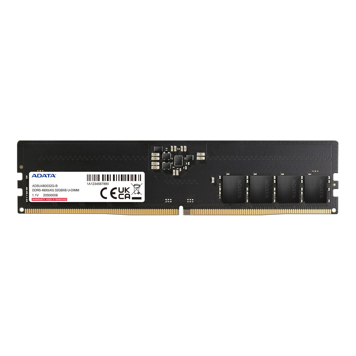 Adata 16GB DDR5 4800MHZ U-DIMM Memory (AD5U480016G-B)