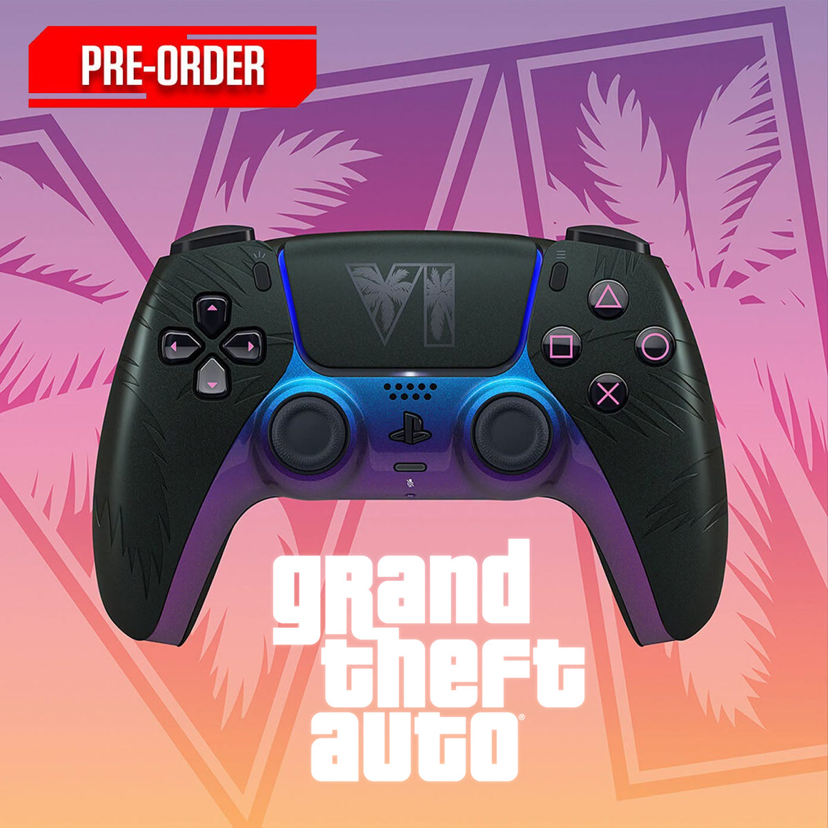 PS5 DualSense Wireless Controller Grand Theft Auto VI Black Limited Edition