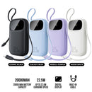 Baseus QPow 3 Digital Display Fast-Charging Power Bank with Built-in USB-C + iP Cable 20000mAh 22.5W