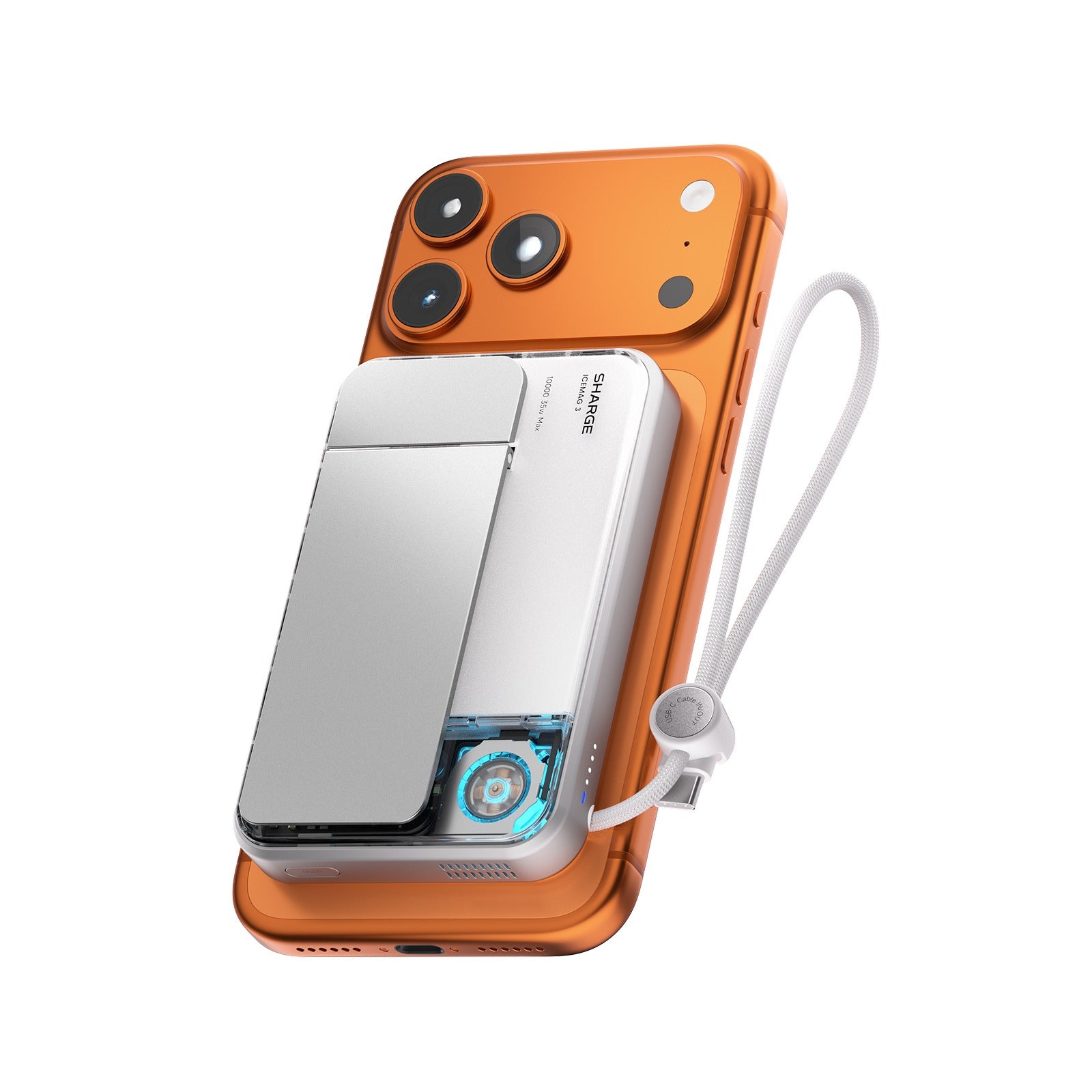 Sharge ICEMAG 3 Power Bank Wireless Charging 10000mAh 35W with Active Cooling (M3) | DataBlitz