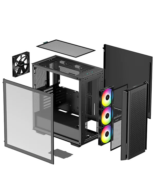 Deepcool CG560 Mid-Tower ATX Case (Black) (R-CG560-BKAAE4-G-1)