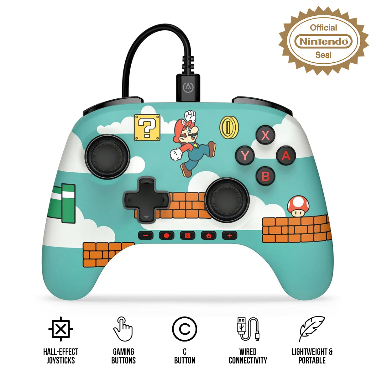 Super Mario Bros Nintendo Switch Controller Power A Wireless