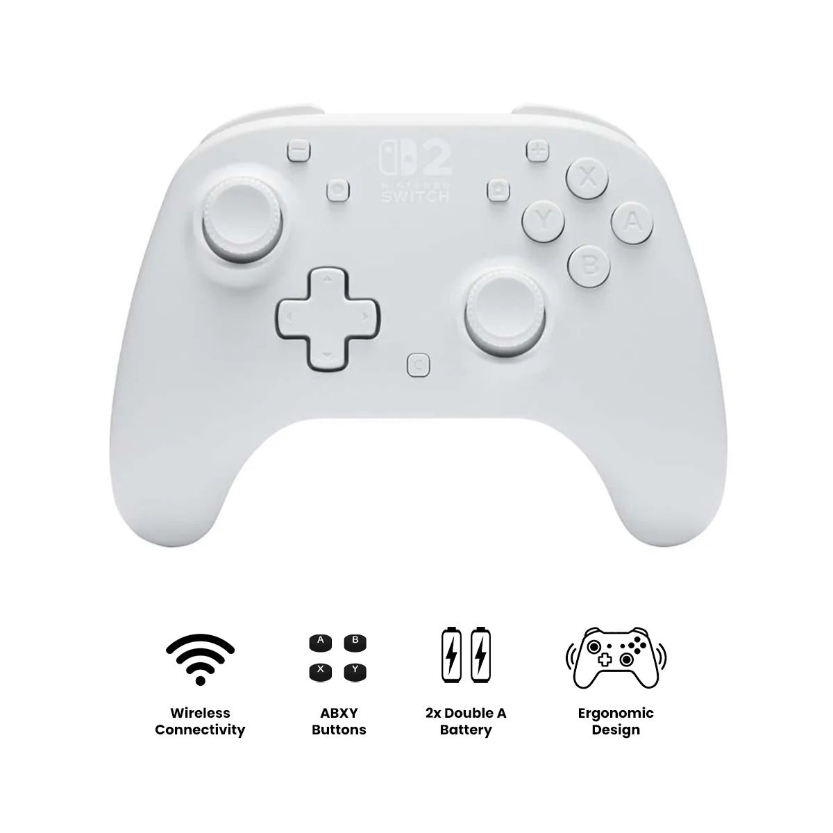 PowerA Wireless Controller for Nintendo Switch 2 (White) (NSGP0608-01C)