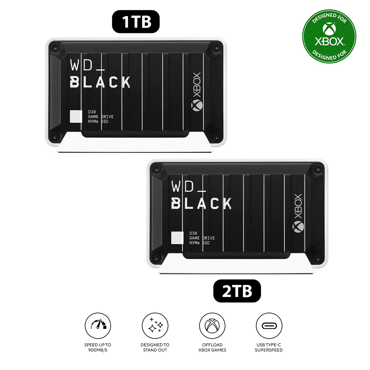 WD Black D30 Game Drive External SSD Compatible With XBOX - DataBlitz