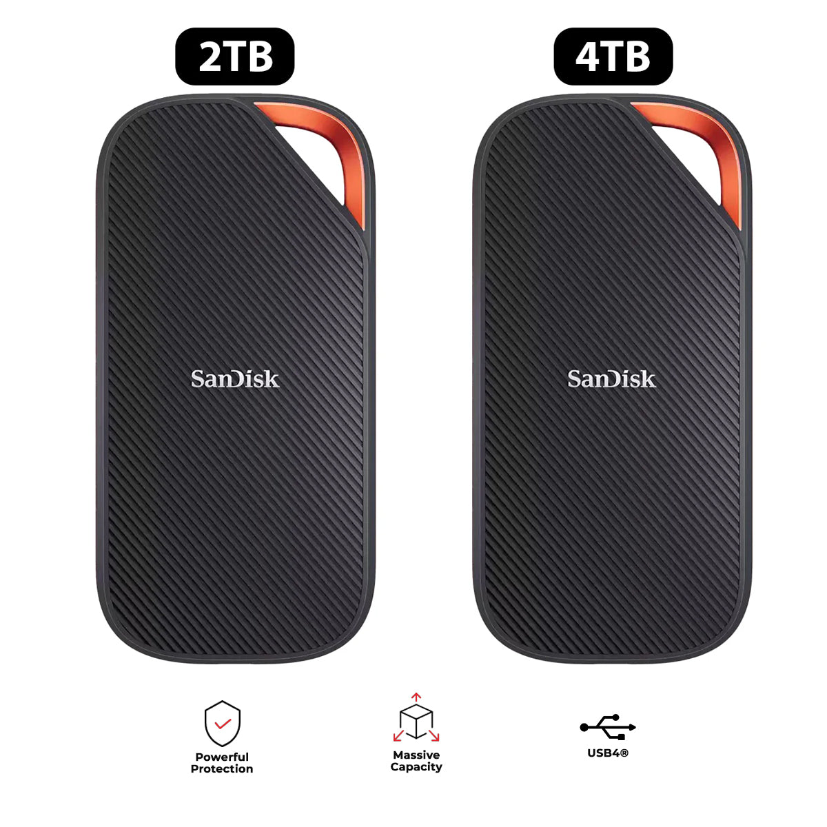 SanDisk Extreme PRO with USB4 up to 3800MB/s Read & 3700MB/s Write Portable SSD