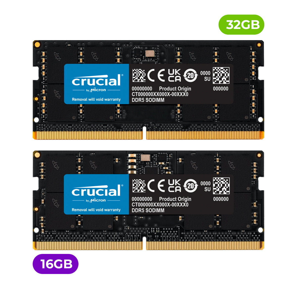 Crucial DDR5 4800MHz CL40 Sodimm Notebook Memory | DataBlitz