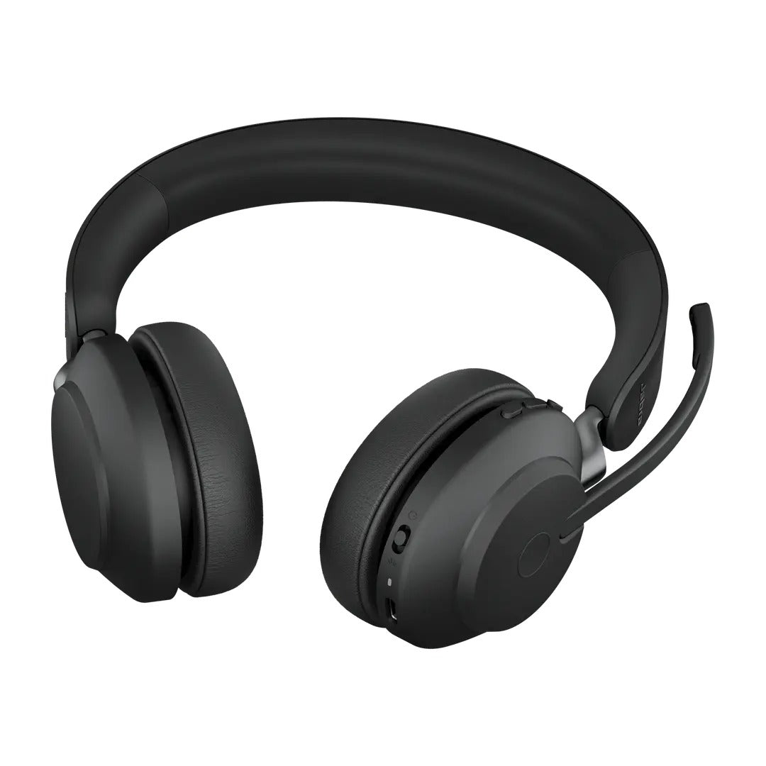 Jabra Evolve2 65 Link390A UC Stereo Wireless Headset w/ Charging Stand