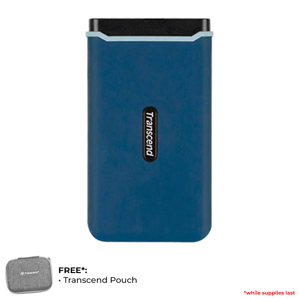 Transcend 250GB ESD370C USB 3.1 GEN 2X2 TYPE-C Portable SSD (Navy Blue) (TS250GESD370C)