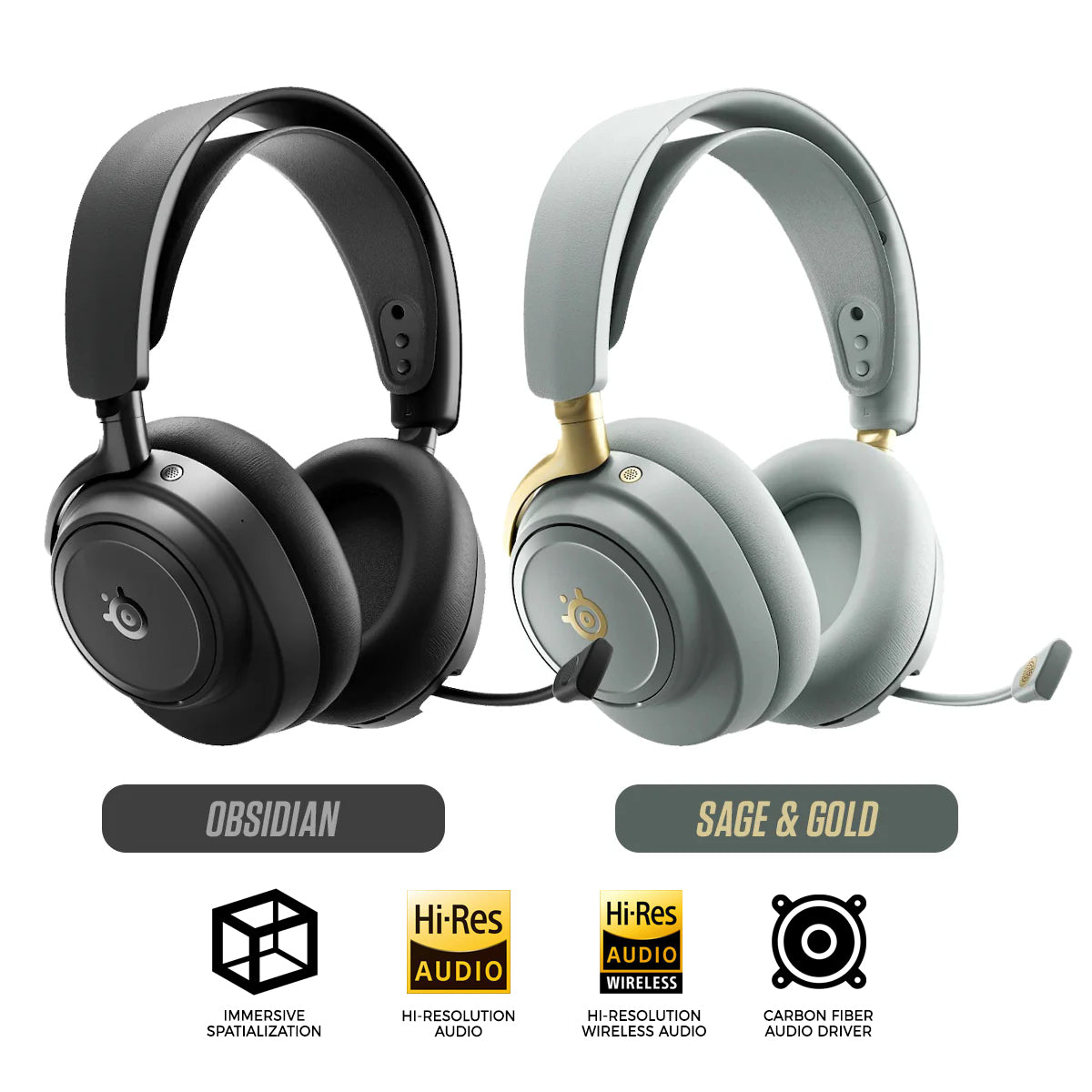 SteelSeries Arctis Nova Elite Hi-Res Wireless Gaming Headset for PC / Playstation / Nintendo Switch / Mobile / Xbox