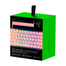 Razer PBT Keycap + Coiled Cable Upgrade Set (Quartz Pink)