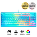 SteelSeries Apex 3 TKL RGB Water & Dust Resistant Whisper Quiet Switches Gaming Keyboard (Aqua) (PN64933)