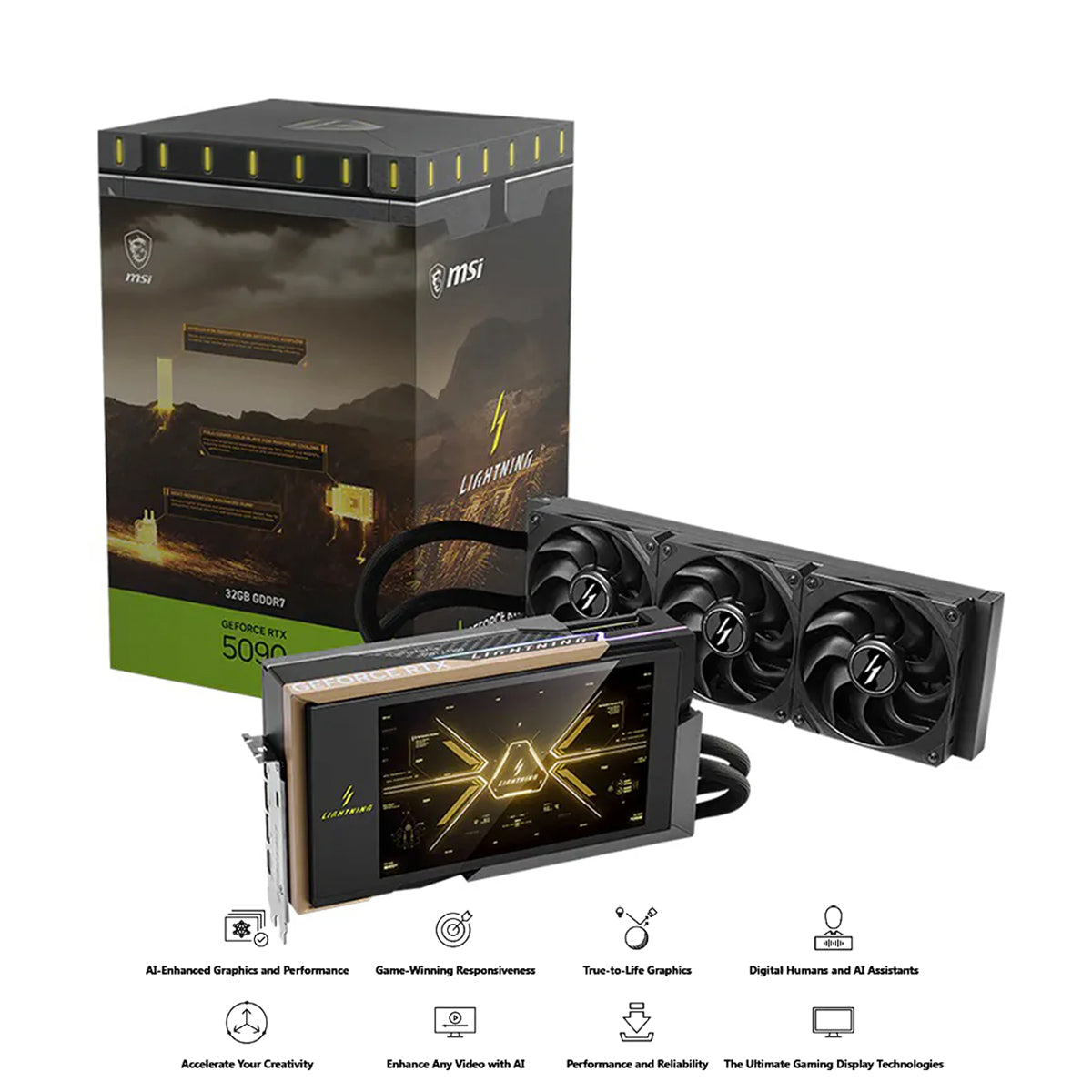 MSI Geforce RTX 5090 32GB Lightning Z GDDR7 Graphics Card