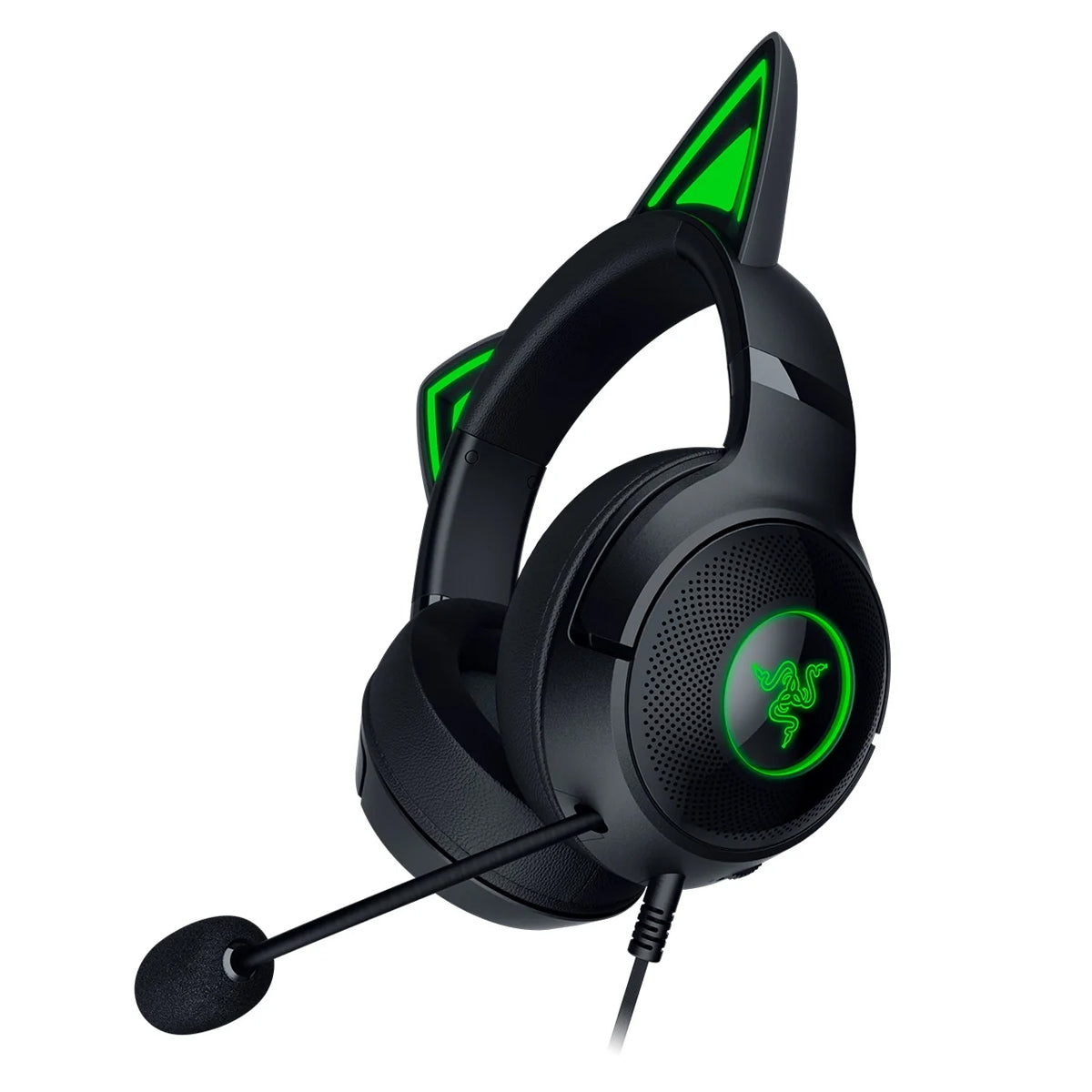 Razer Kraken Kitty V2 USB Headset With RGB Kitty Ears (Black)