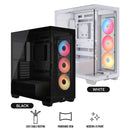 Corsair 3500X RS-R ARGB Mid-Tower PC Case (Black, White)