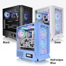 Thermaltake Ceres 330 TG RGB Mid Tower 4mm Tempered Glass PC Case(Black, Hydrangea Blue, Snow)