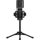 Streamplify Mic Tripod RGB Cardioid 2 Audio Modes (Black) (MIC-48-RGB-TB-BK)