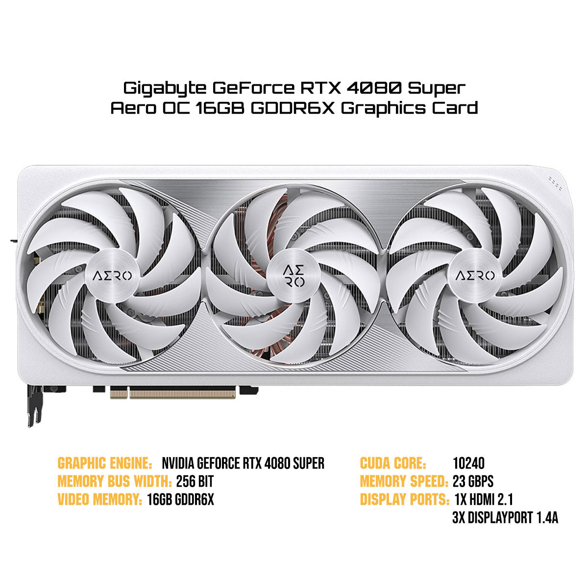 Gigabyte GeForce RTX 4080 Super Aero OC 16GB GDDR6X Graphics Card