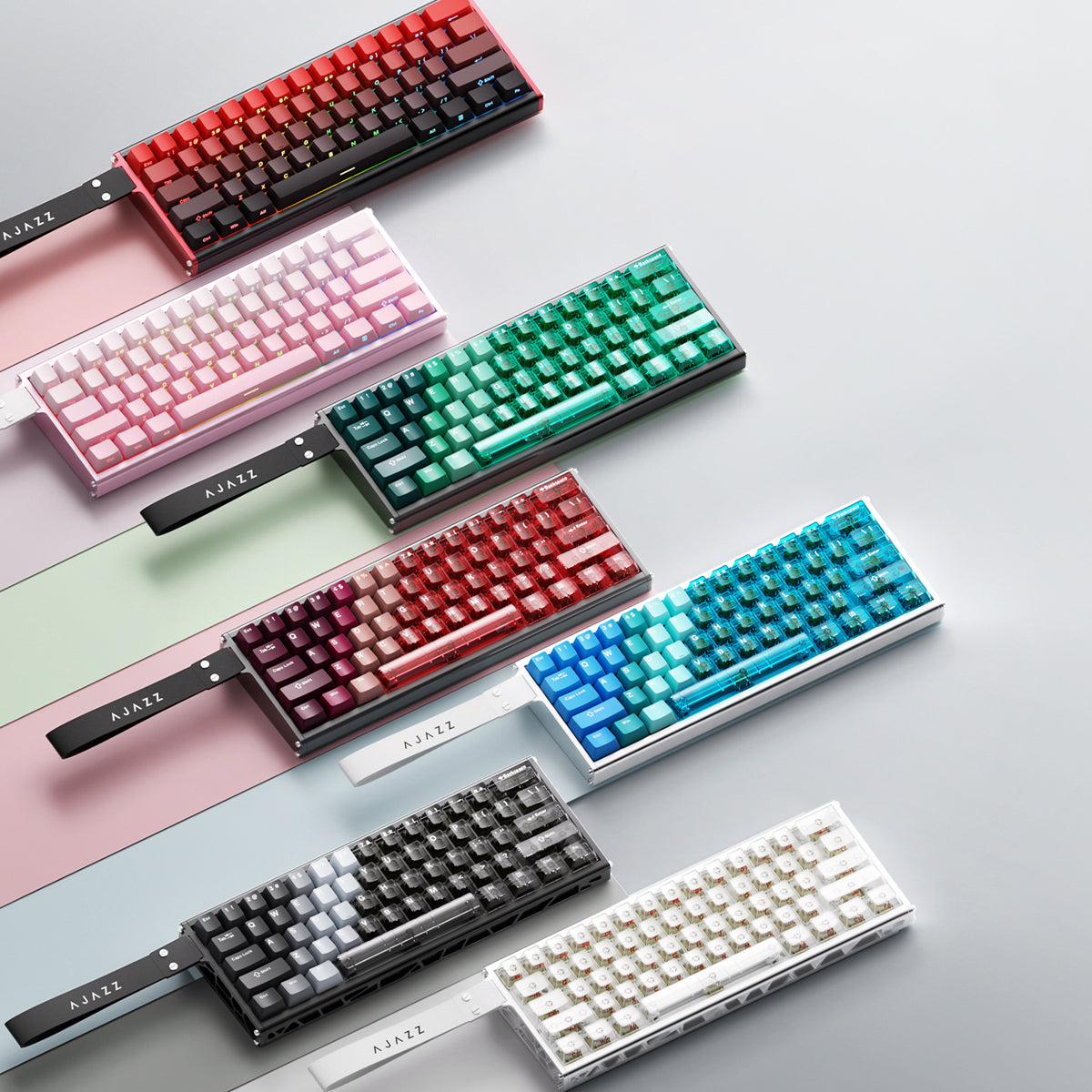 Ajazz ALUX60 RGB Wired 61-Keys Hot-Swappable Mechanical Keyboard