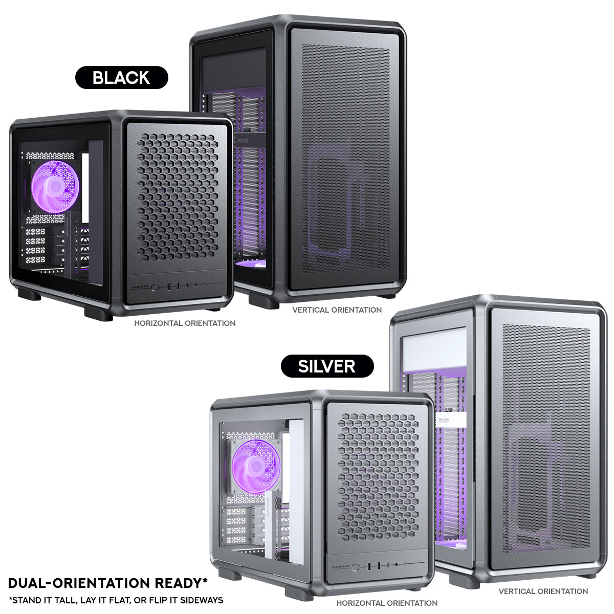Cooler Master MasterFrame 400 Mesh Mid-Tower Premium Open-Frame Micro-ATX Case
