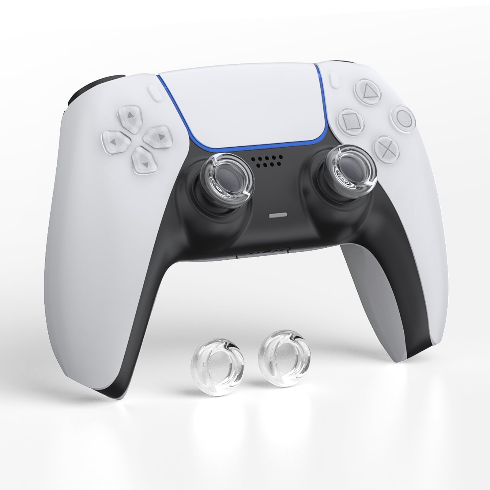 IINE Transparent Thumb Grip Caps for PS5/ Xbox/ Switch Pro Controller (L994)