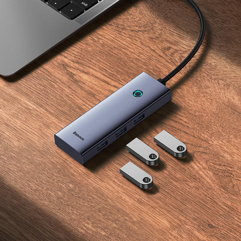 Baseus UltraJoy Series 5-Port Hub Docking Station USB-C to HDMI 4K@30Hz + 3xUSB-C 3.0 + PD