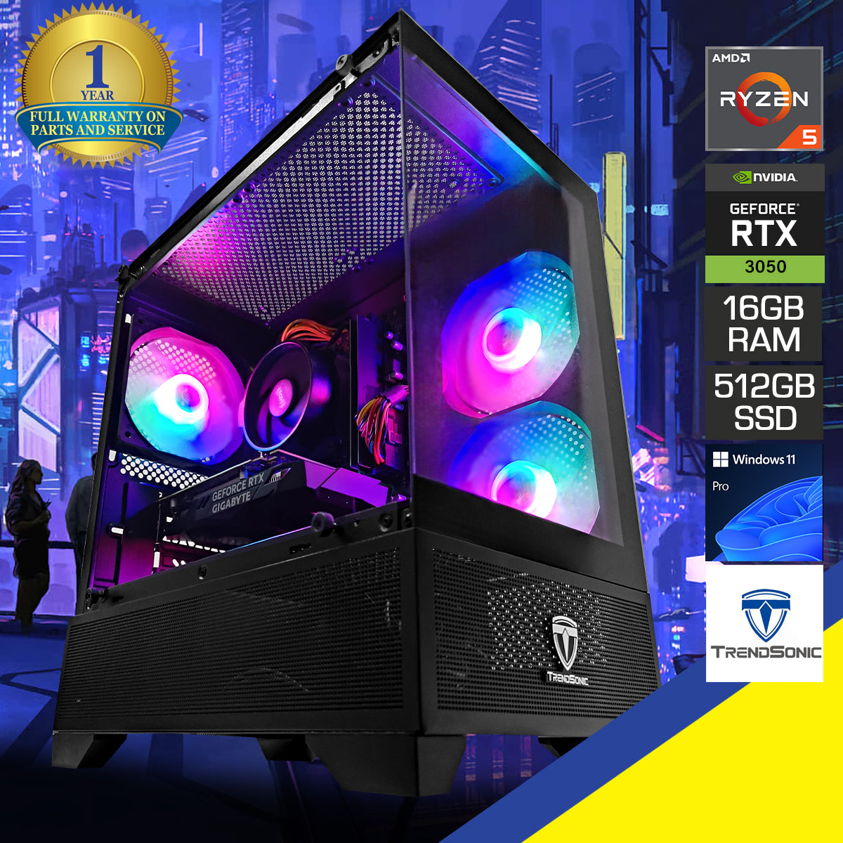 Alpha Eris Black Desktop Gaming PC