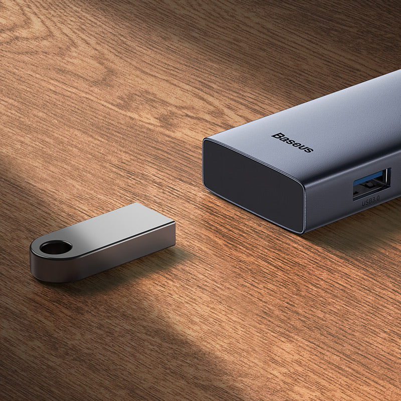 Baseus UltraJoy Series 5-Port Hub Docking Station USB-C to HDMI 4K@30Hz + 3xUSB-C 3.0 + PD