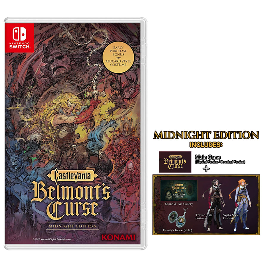 Nintendo Switch Castlevania Belmonts Curse Midnight Edition