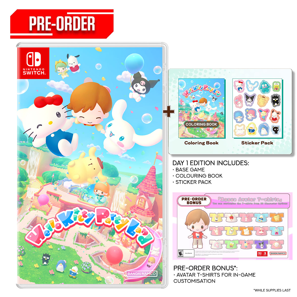 Nintendo Switch Hello Kitty Party Land - Day 1 Edition Pre-Order