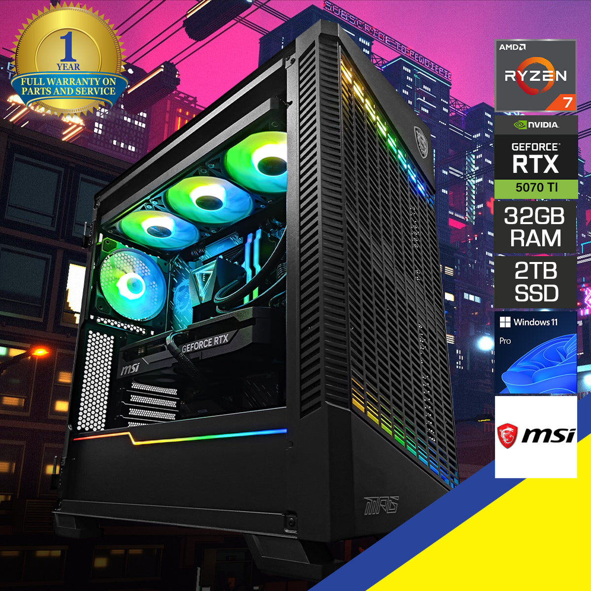 Ultra MPG Velox Black Desktop Gaming PC
