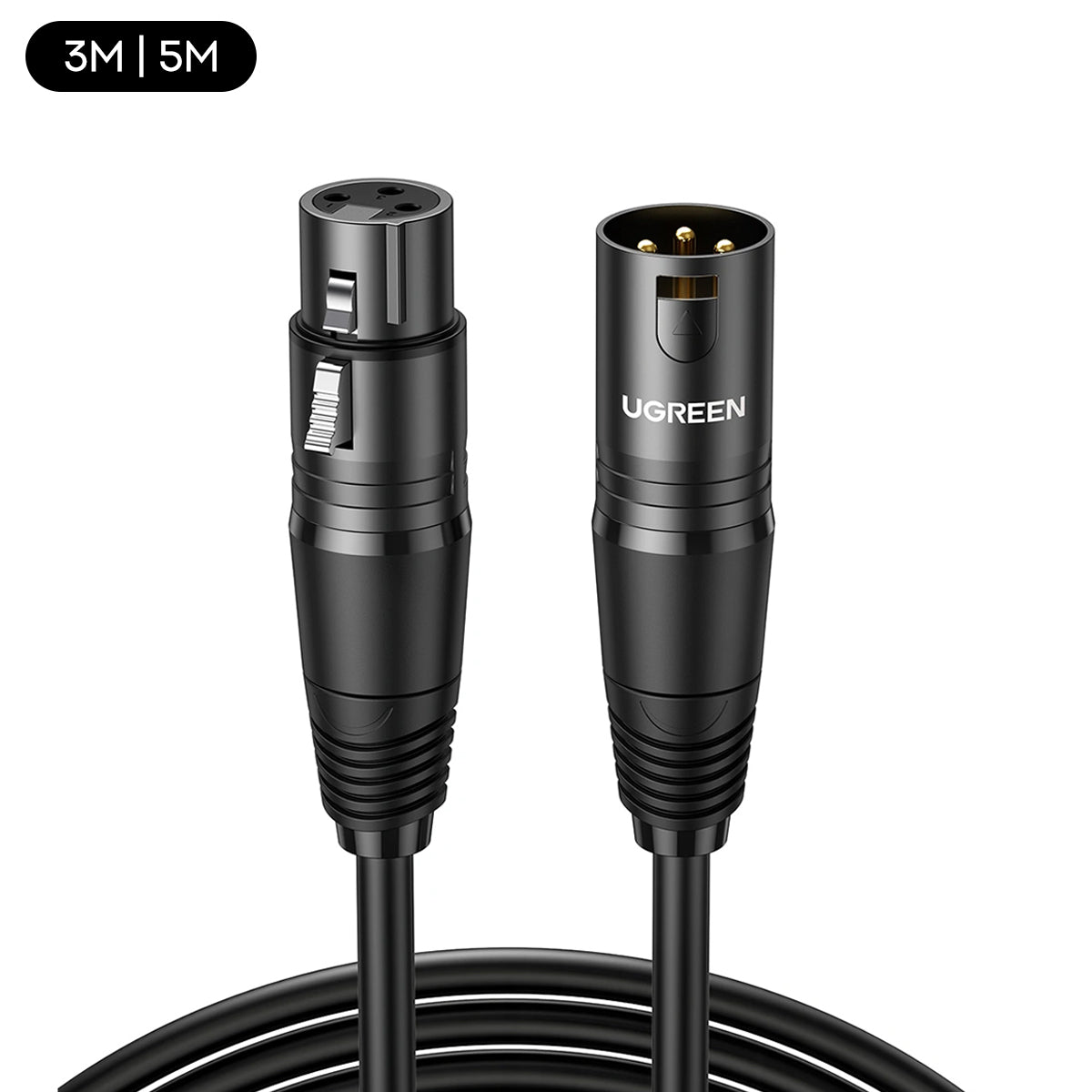 Ugreen Cannon Male to Female Microphone Extension Audio Cable