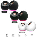 Creative Pebble Pro Minimalist 2.0 USB-C Speakers With Bluetooth 5.3 & Customizable RGB Lighting