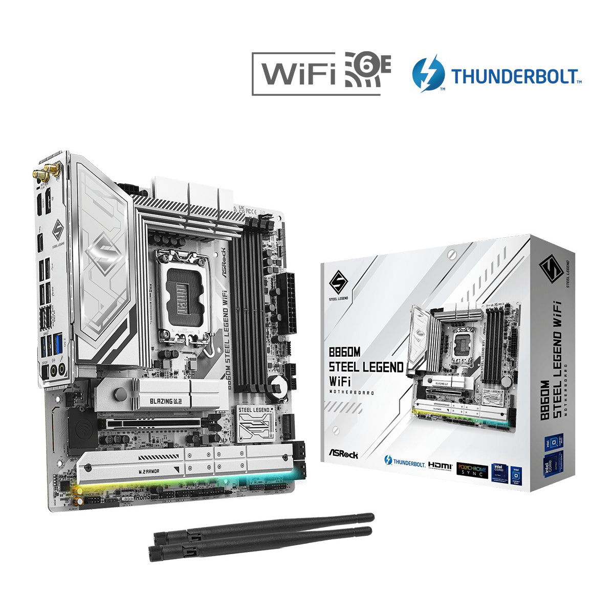 ASRock B860M Steel Legend WiFi Motherboard